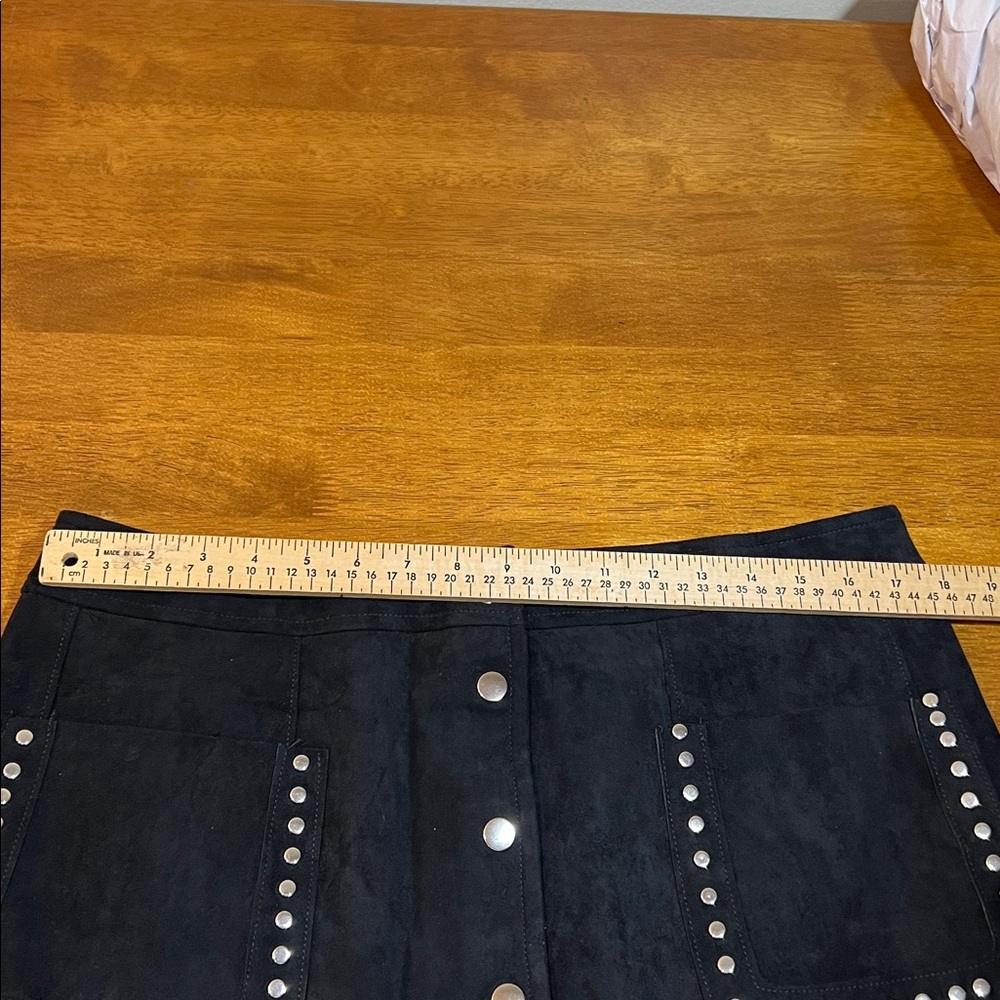 AQUA Faux suede mini skirt Size XXL - Picture 11 of 16